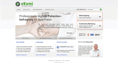 Desktop Screenshot of med.ekomi.de