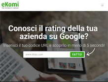 Tablet Screenshot of ekomi.it