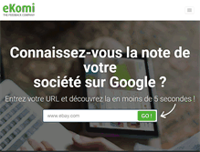 Tablet Screenshot of ekomi.fr
