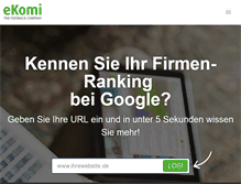 Tablet Screenshot of ecommerce-leitfaden.ekomi.de