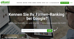Desktop Screenshot of ekomi.de