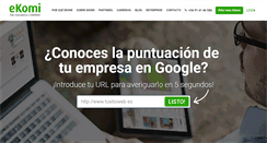 Desktop Screenshot of ekomi.es