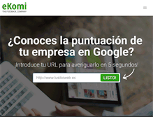 Tablet Screenshot of ekomi.es